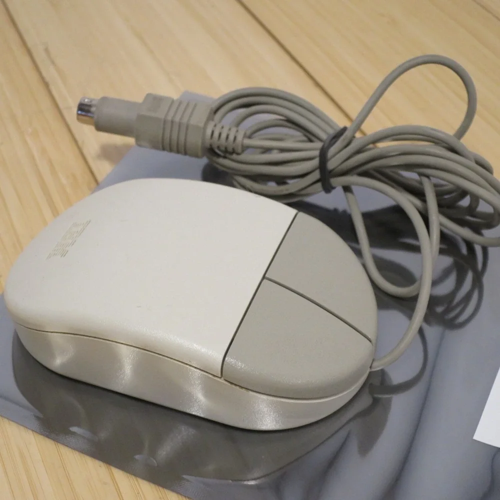 Original IBM Tank Mouse 96F9275 Wired 2 Button - Tested 05